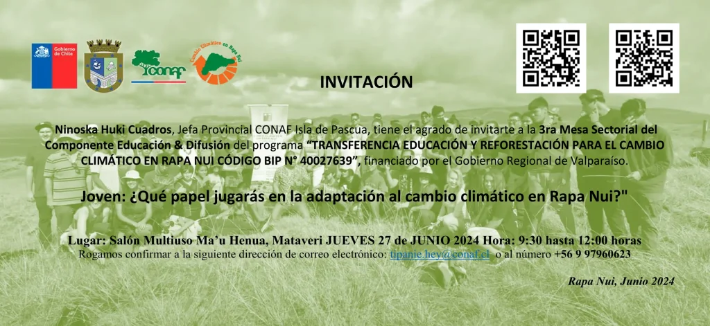 Invitacion TERCERAMESA SECTORIAL JOVENES 2B